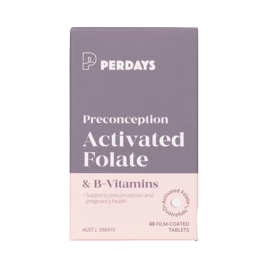 PERDAYS PRECONCEPTION ACTIVATED FOLATE & B-VITAMINS 60T
