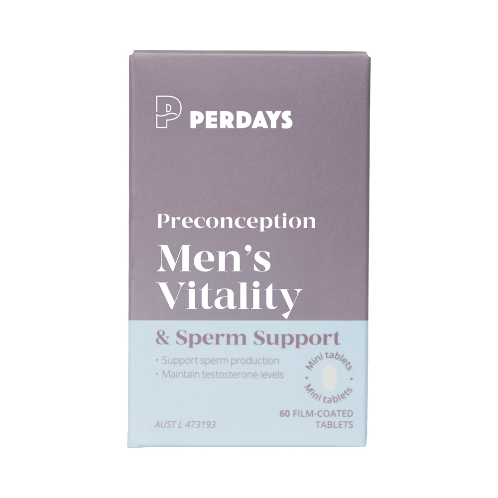 PERDAYS PRECONCEPTION MENS VITALITY & SPERM SUPPORT 60T