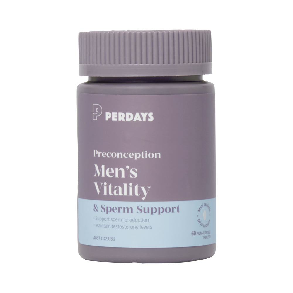 PERDAYS PRECONCEPTION MENS VITALITY & SPERM SUPPORT 60T