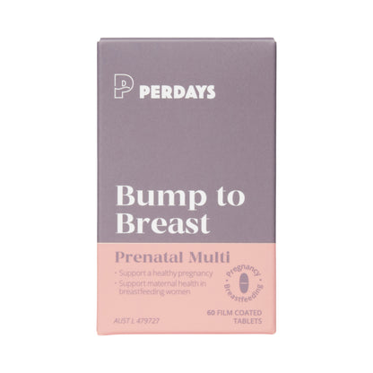 PERDAYS BUMP TO BREAST PRENATAL MULTI 60T