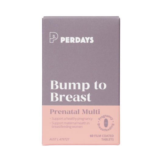 PERDAYS BUMP TO BREAST PRENATAL MULTI 60T