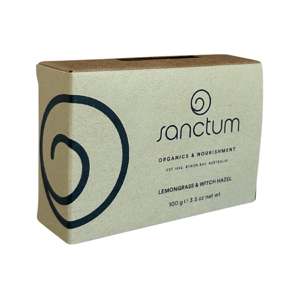 SANCTUM SOAP BAR LEMONGRASS & WITCH HAZEL 100G