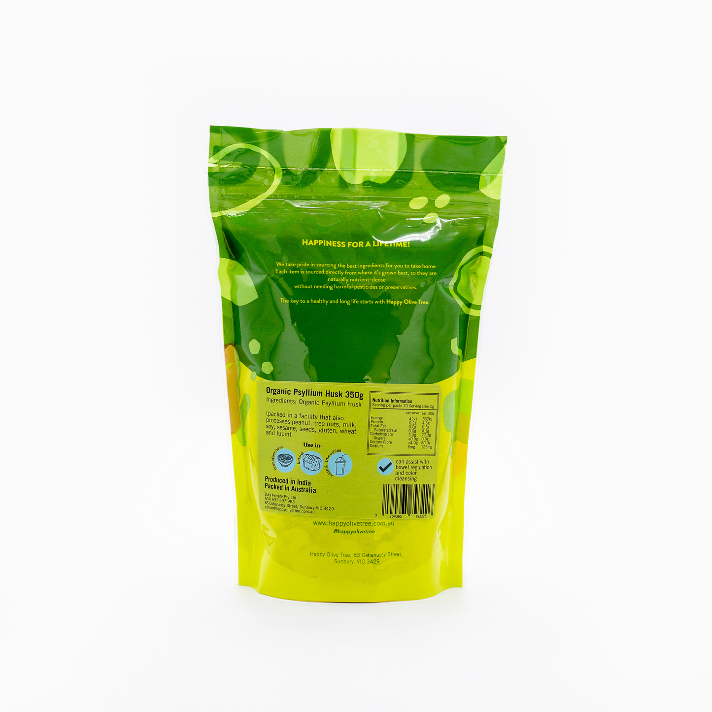 Organic Psyllium Husk 350g