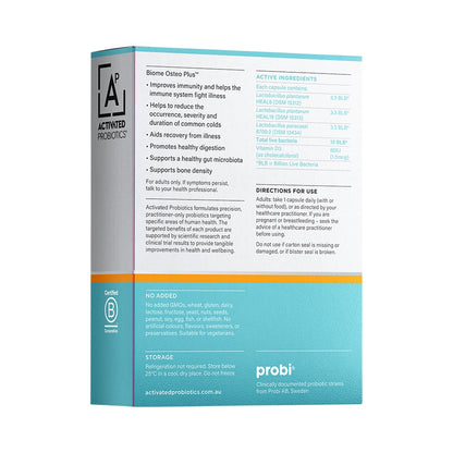 ACTIVATED PROBIOTICS BIOME OSTEO PLUS PROBIOTIC 30VC