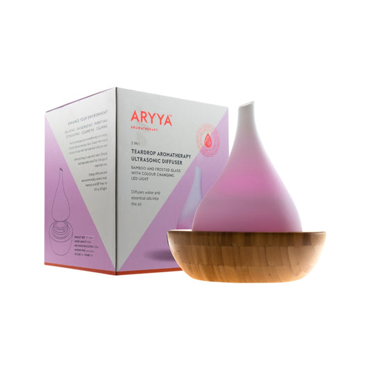 SaltCo Aryya Ultrasonic Diffuser Bamboo Teardrop