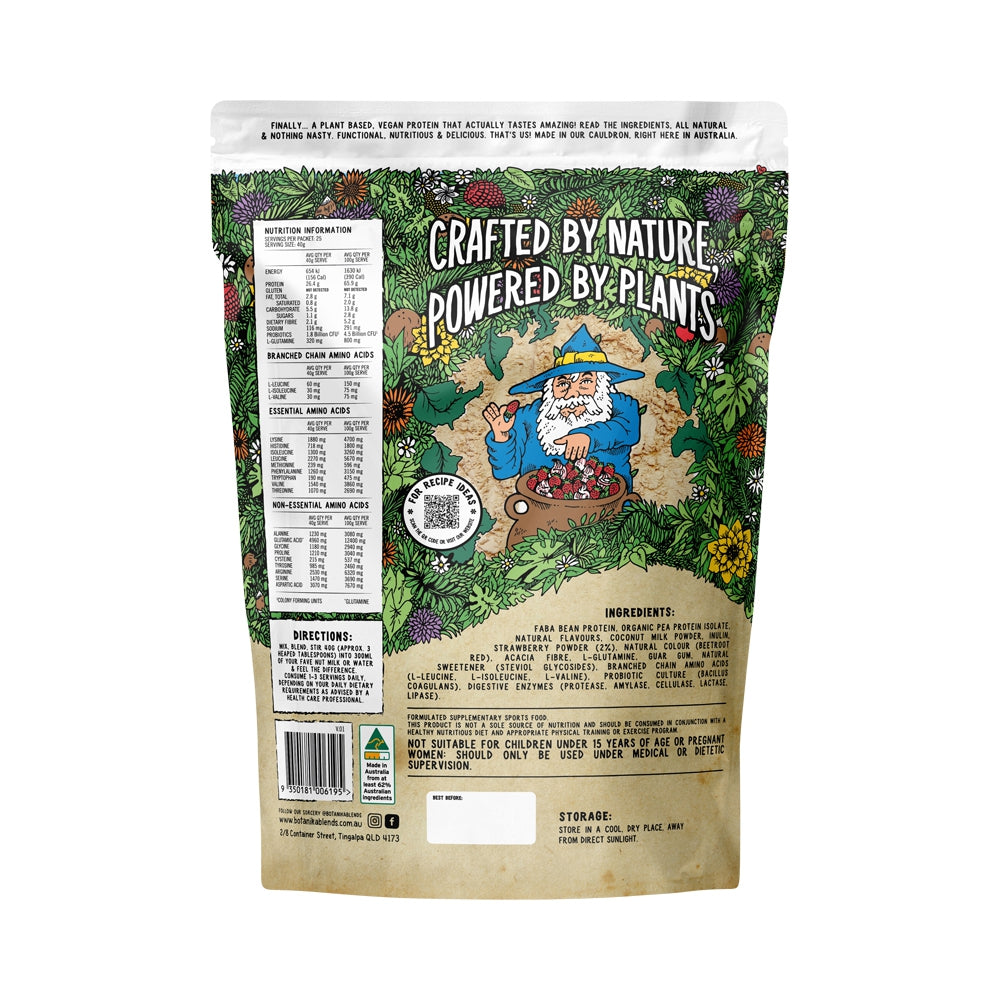 BOTANIKA BLENDS PLANT PROTEIN STRAWBERRIES & CREAM 1KG