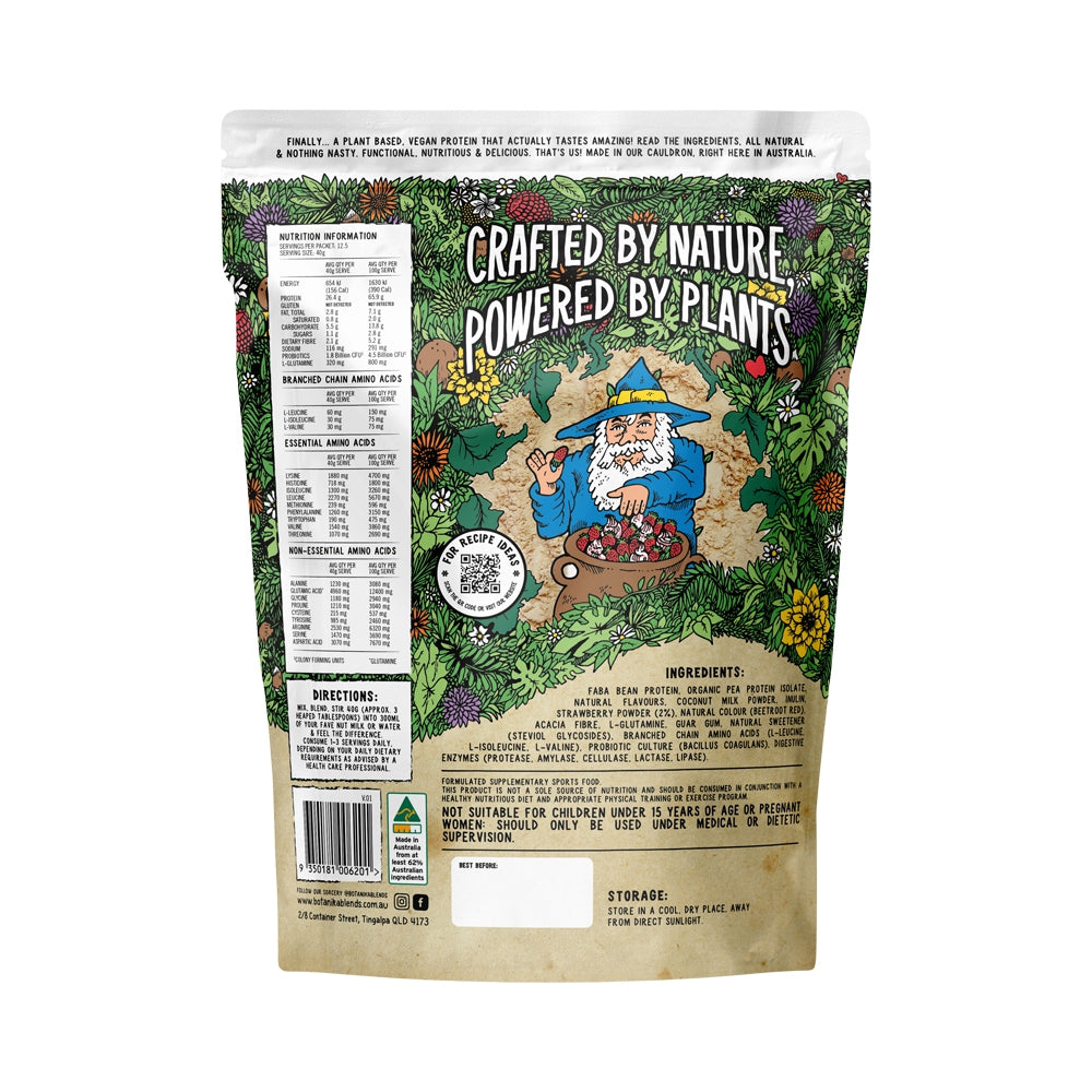 BOTANIKA BLENDS PLANT PROTEIN STRAWBERRIES & CREAM 500G