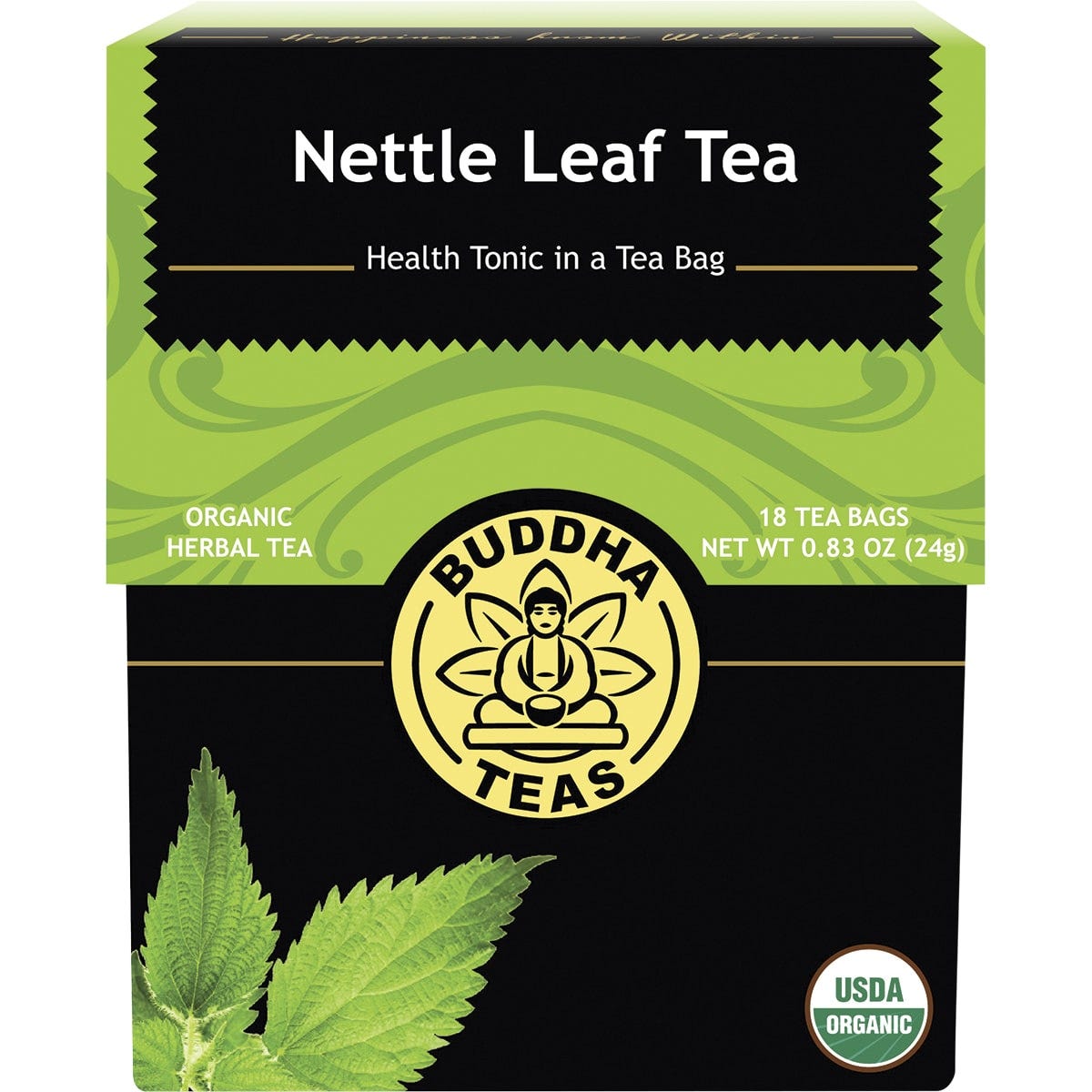 Buddha Teas	Organic Herbal Tea Bags Nettle Leaf Tea 18pk