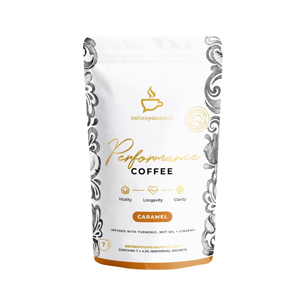 Before You Speak Performance Coffee Caramel 4.5g x 7 Pack