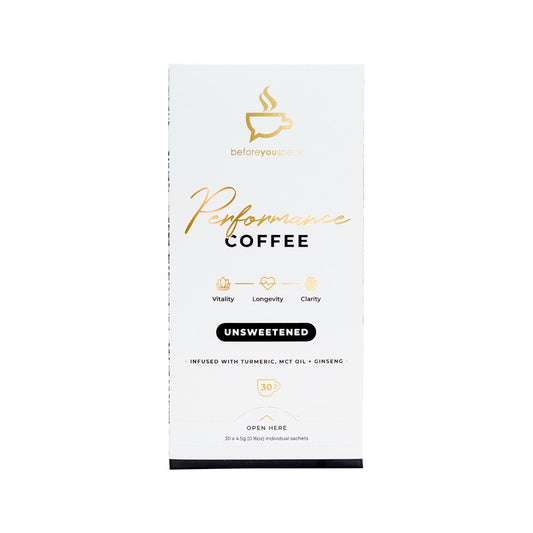 Before You Speak Performance Coffee Unsweetened 4.5g x 30 Pack