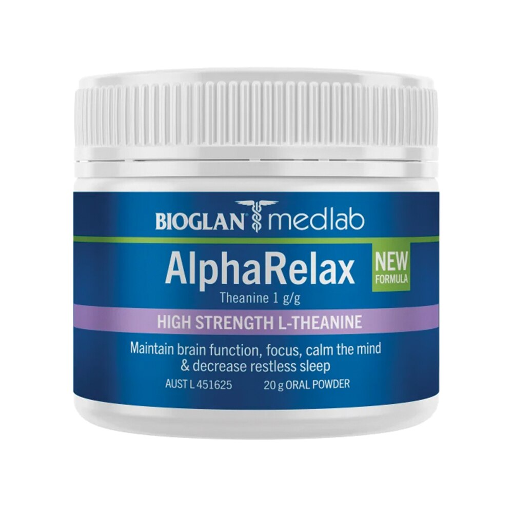 Bioglan Medlab AlphaRelax High Strength L-Theanine Oral Powder 20g