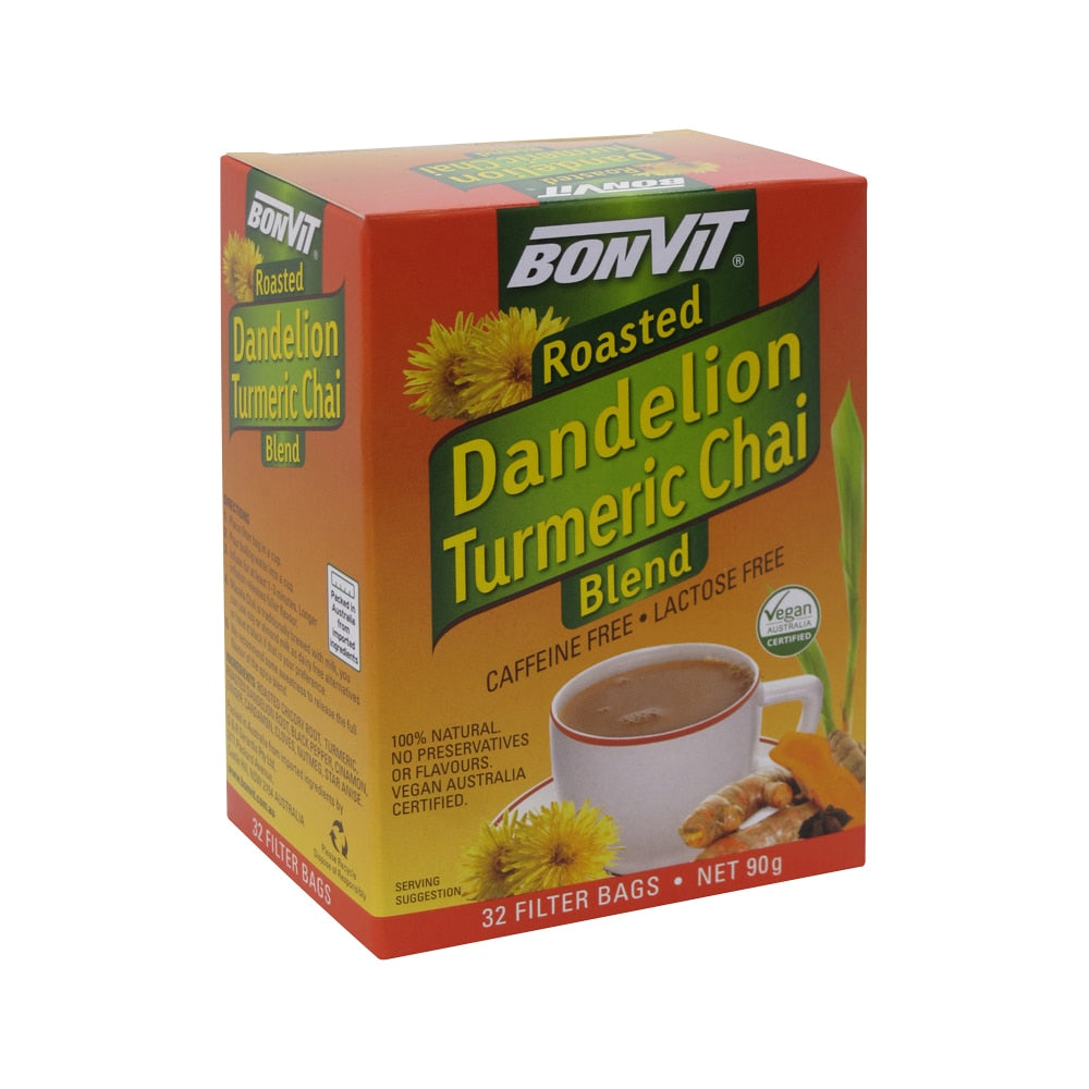 Bonvit Bonvit Roasted Dandelion Turmeric Chai Blend Tea x 32 Filter Bags ...