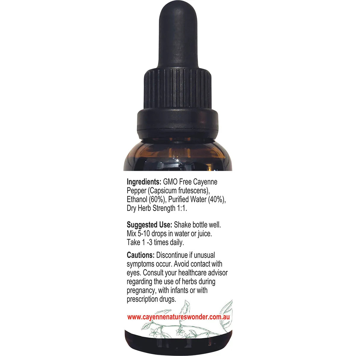 Cayenne Nature's Wonder	Cayenne Pepper Extract with dropper 30ml