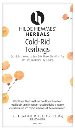 Hilde Hemmes Herbal's Herbal Teabags Cold Rid x 30 Tea Bags
