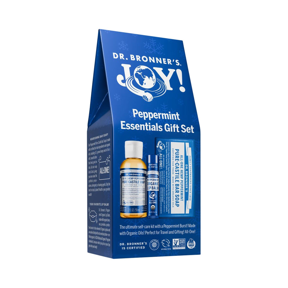 DR. BRONNERS JOY PEPPERMINT ESSENTIALS GIFT PACK