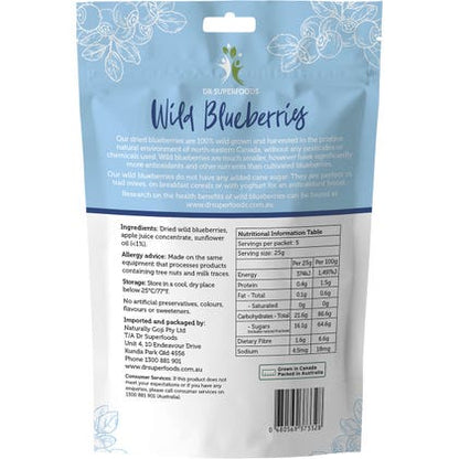 Dried Wild Blueberries 125g