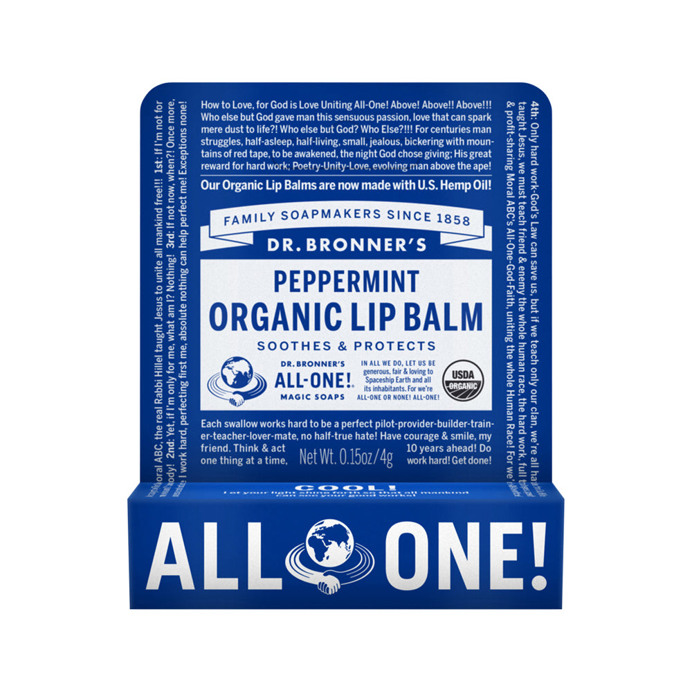 Dr. Bronner's Organic Lip Balm Peppermint 4g