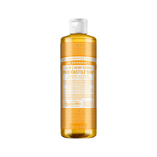 Dr. Bronner's Pure-Castile Soap Liquid (Hemp 18-in-1) Citrus 473ml