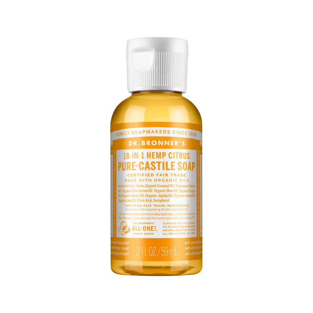 Dr. Bronner's Pure-Castile Soap Liquid (Hemp 18-in-1) Citrus 59ml