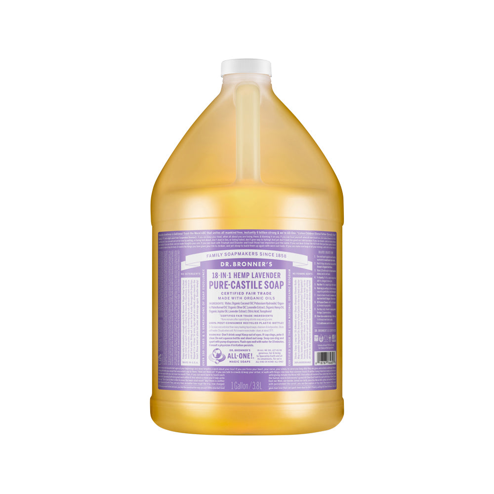 Dr. Bronner's Pure-Castile Soap Liquid (Hemp 18-in-1) Lavender 3.78L