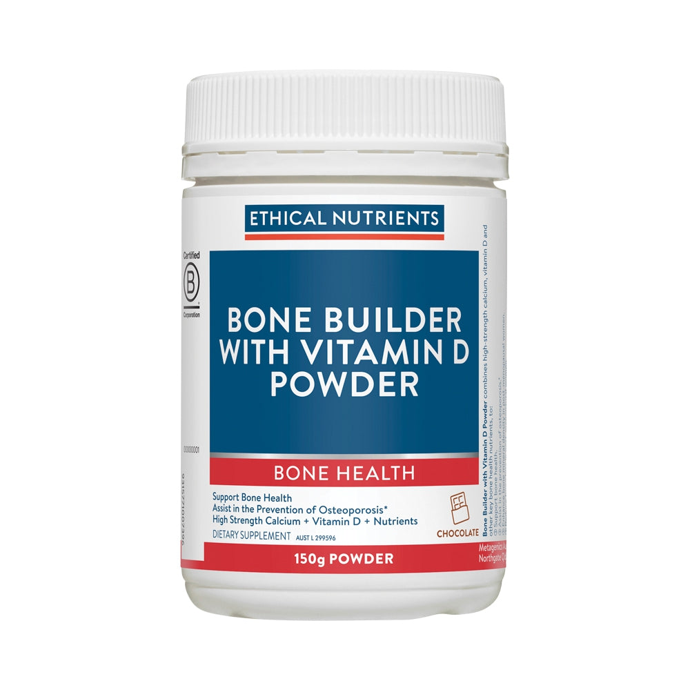 ETHICAL NUTRIENTS BONE BUILDER WITH VITAMIN D POWDER CHOCOLATE 150G