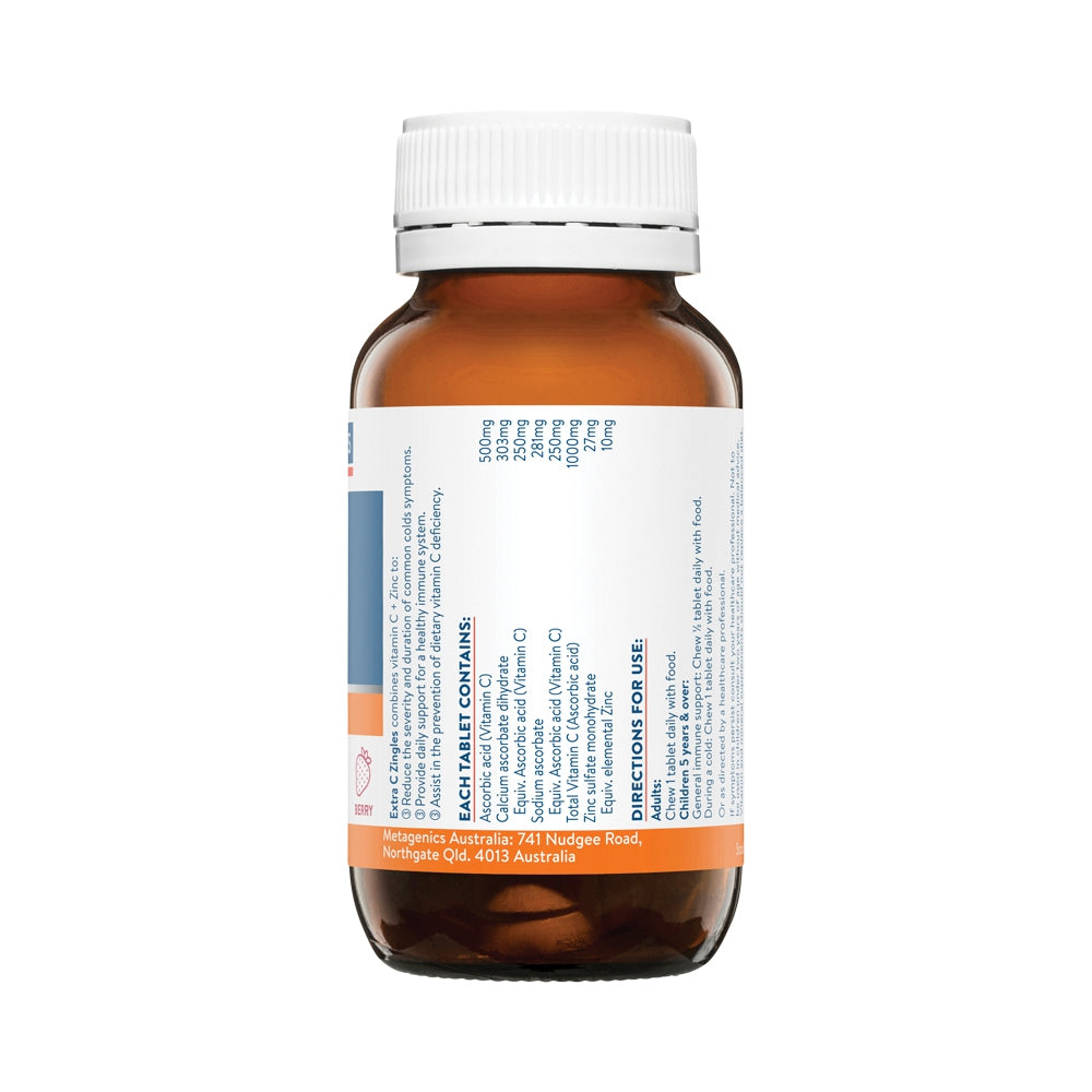 ETHICAL NUTRIENTS EXTRA C ZINGLES CHEWABLE BERRY 50T