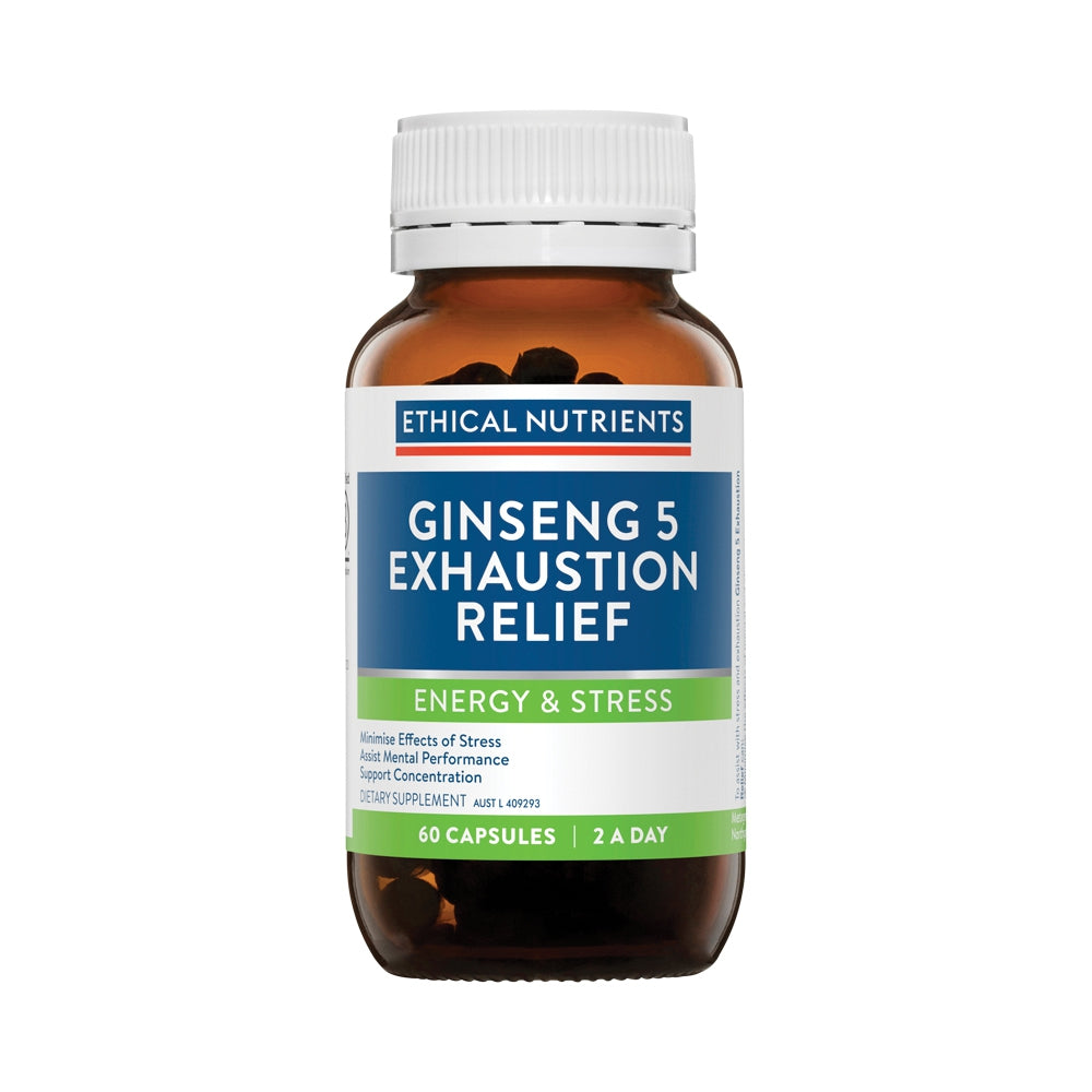 ETHICAL NUTRIENTS GINSENG 5 EXHAUSTION RELIEF 60C