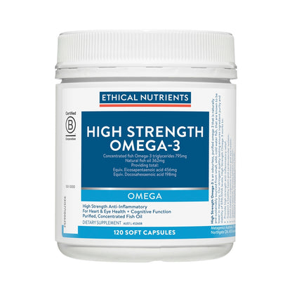 ETHICAL NUTRIENTS HIGH STRENGTH OMEGA-3 120C