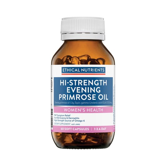 ETHICAL NUTRIENTS HI-STRENGTH EVENING PRIMROSE OIL 60C
