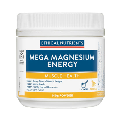 ETHICAL NUTRIENTS MEGA MAGNESIUM ENERGY TROPICAL 140G