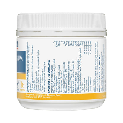 ETHICAL NUTRIENTS MEGA MAGNESIUM ENERGY TROPICAL 140G