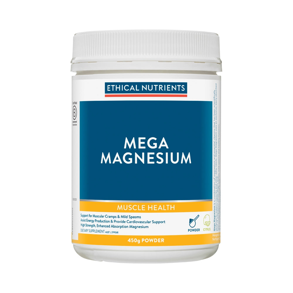 ETHICAL NUTRIENTS MEGA MAGNESIUM POWDER CITRUS 450G