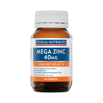 ETHICAL NUTRIENTS MEGA ZINC 40MG 120T