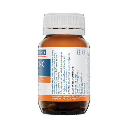 ETHICAL NUTRIENTS MEGA ZINC 40MG 120T