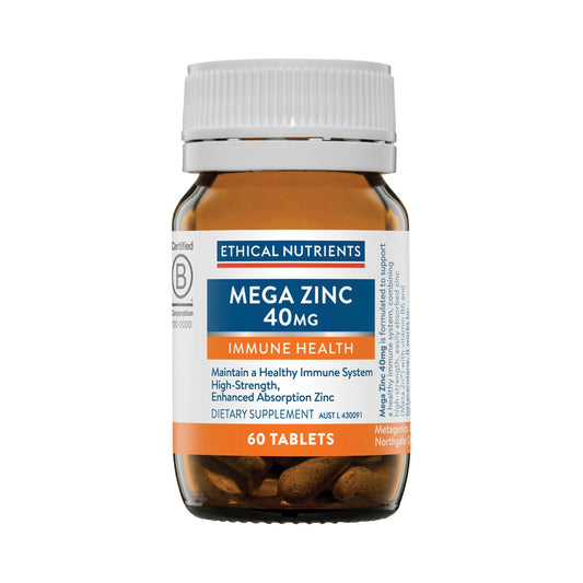 ETHICAL NUTRIENTS MEGA ZINC 40MG 60T