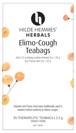 Hilde Hemmes Herbal's Herbal Teabags Elimo Cough x 30 Tea Bags