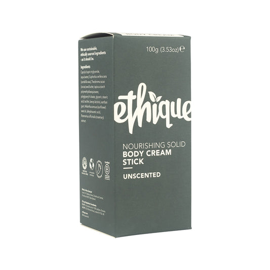 ETHIQUE Body Cream Stick Nourishing Solid Unscented 100g