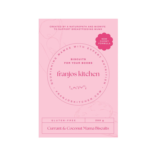 FRANJOS KITCHEN MAMA BISCUITS GLUTEN-FREE CURRANT & COCONUT 200G