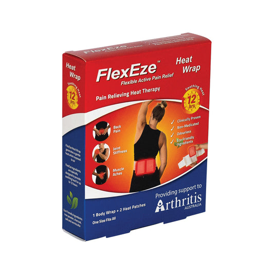 FlexEze Heat Wrap (1 x Body Wrap and 2 x Heat Patches)