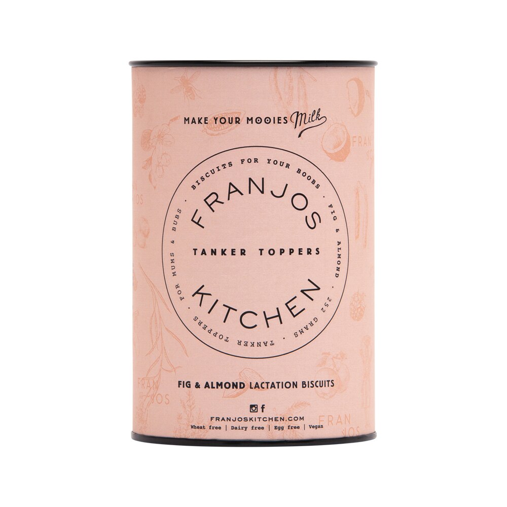 Franjos Kitchen Lactation Biscuits Fig & Almond Tanker Topper 252g