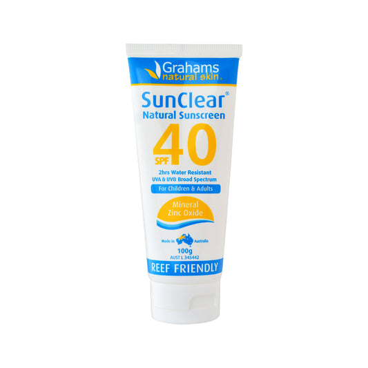 Grahams Natural SunClear Natural Sunscreen SPF 40 (for Children & Adults) 100g