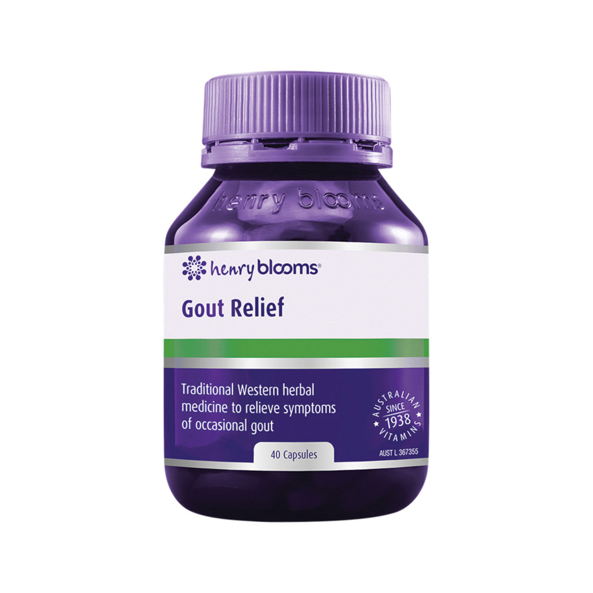 HENRY BLOOMS Gout Relief 40c