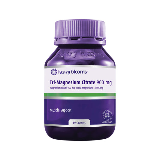 Henry Blooms Tri-Magnesium Citrate 900mg 60c