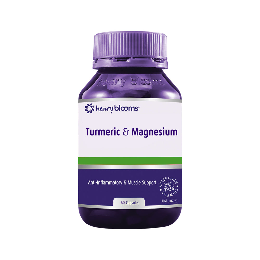 Henry Blooms Turmeric & Magnesium 60c