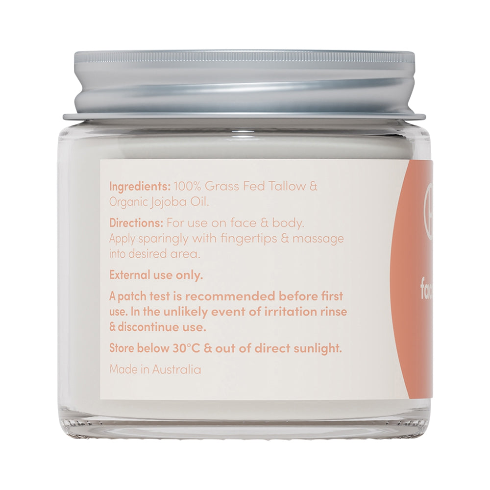 HANDMAID WHIPPED TALLOW FACE AND BODY BALM NATURAL 80G