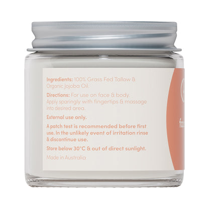 HANDMAID WHIPPED TALLOW FACE AND BODY BALM NATURAL 80G