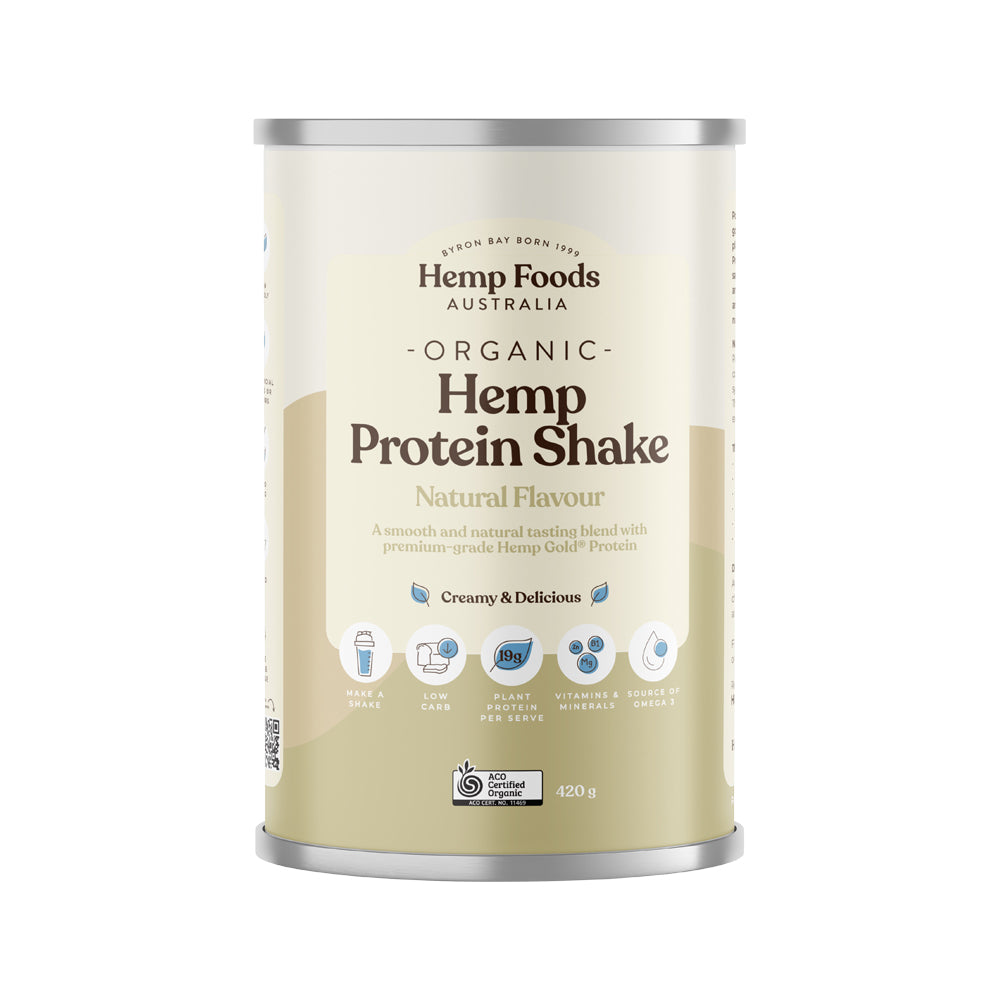 Hemp Foods Australia Organic Hemp Protein Shake Natural 420g