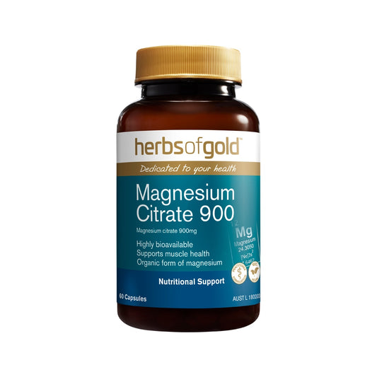 Herbs of Gold Magnesium Citrate 900 60vc