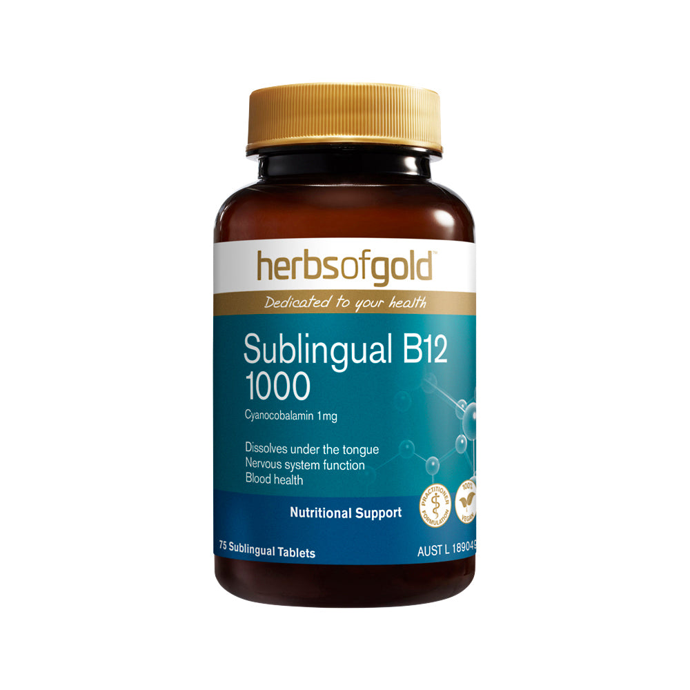 Herbs of Gold Sublingual B12 1000 75t