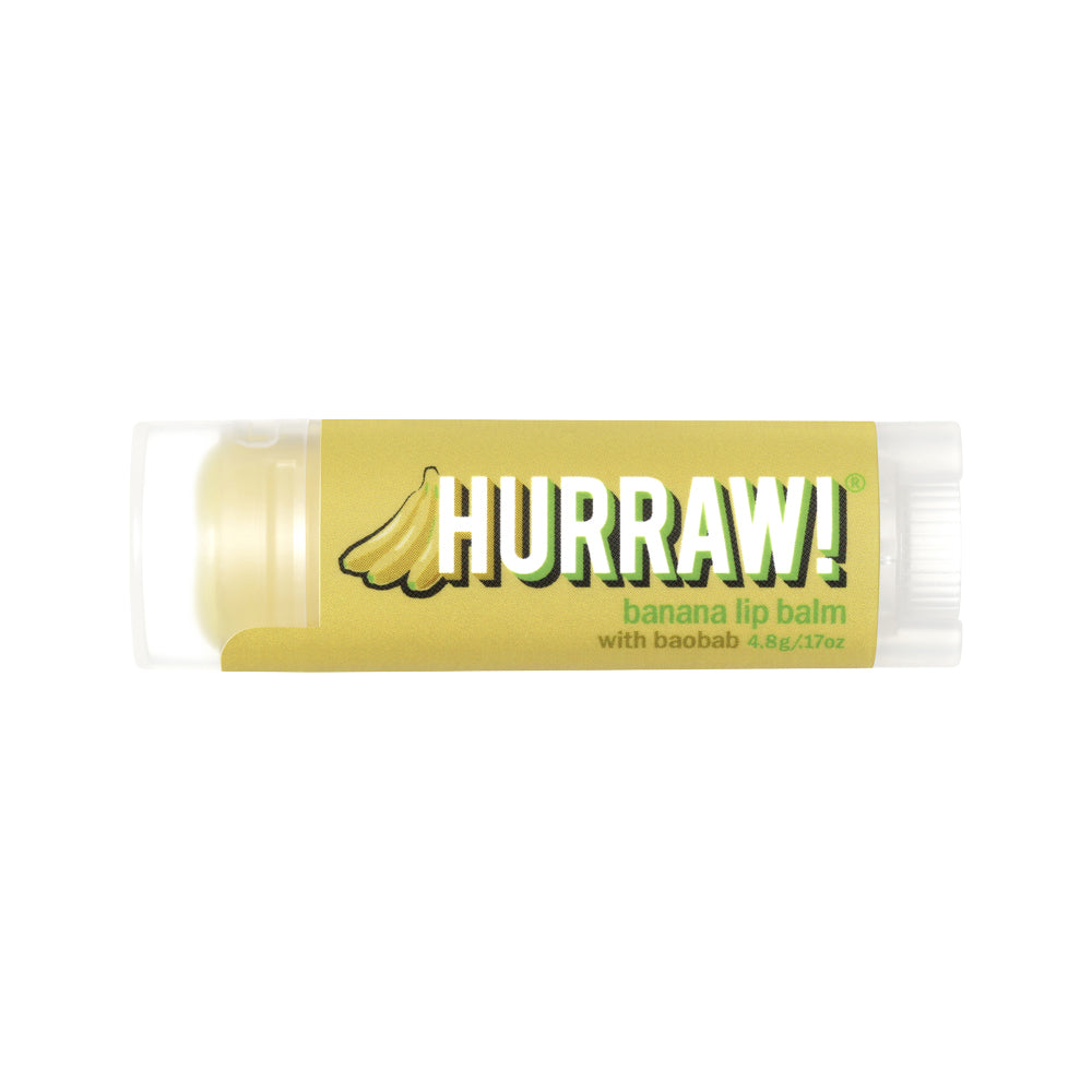 Hurraw! Organic Lip Balm Baobab Banana 4.8g